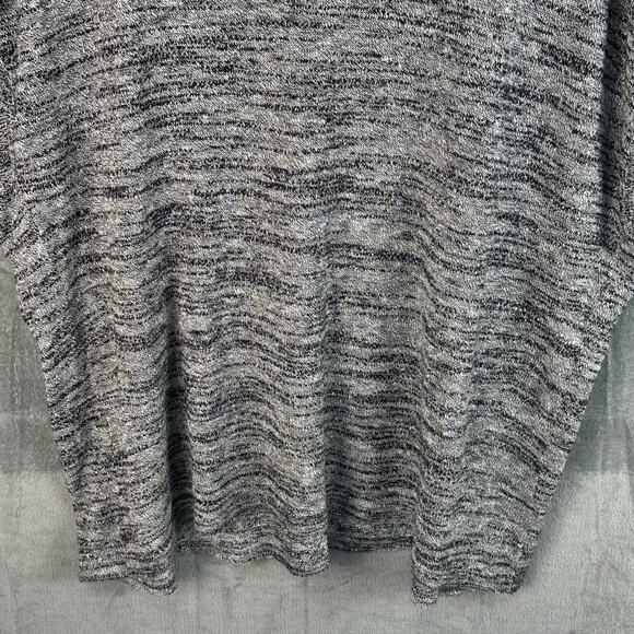 J Jill Purejill Sweater Women 2X Black Linen Tunic Comfy Neutral Beach Lagenlook - Picture 3 of 14